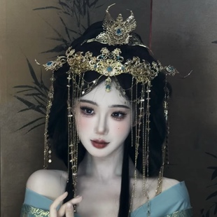 古风汉服亡国公主配饰异域风情面帘发钗头冠发簪面纱西域饰品女