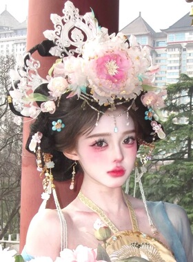 国色芳华同款唐风发饰汉服配饰