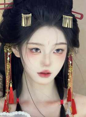 古风发簪发钗合金古风汉服战国