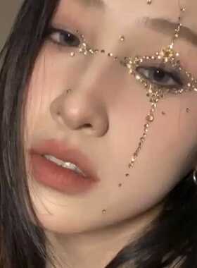 脸部贴防水闪钻小红书同款面部