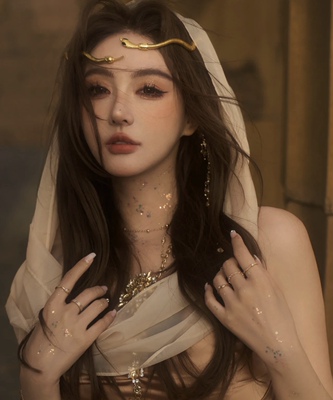 希腊女神2023夏棉麻敦煌旅拍服饰