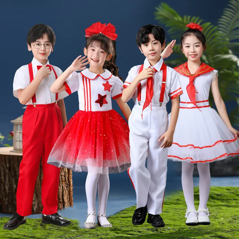 因否六一儿童合唱朗诵演出服