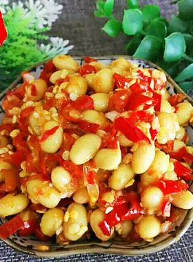 农家自制纯手工蒜蓉香黄豆酱剁辣椒下饭菜拌面风味江西特产超500g