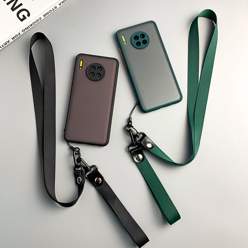 磨砂手感适用于华为nova5/6se/7pro壳mate30/20pro精准孔p30带挂绳p40pro全包保护套7se潮牌新款男女