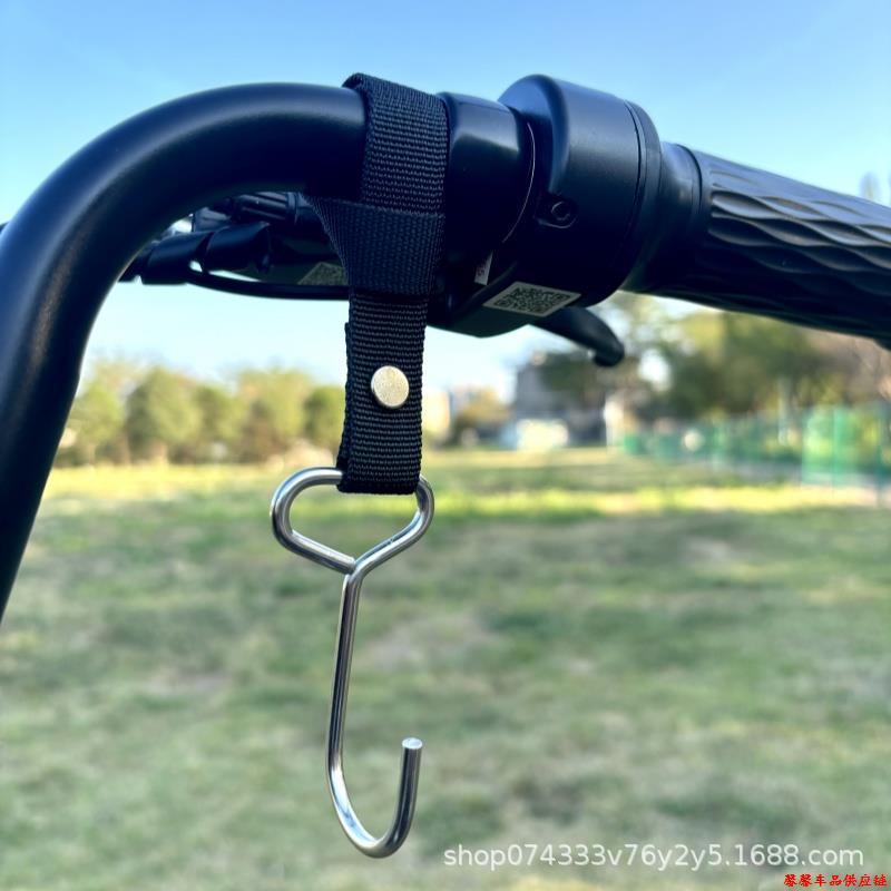 户外不锈钢电动车挂钩前置通用电瓶车自行车摩托车挂物钩头盔外卖