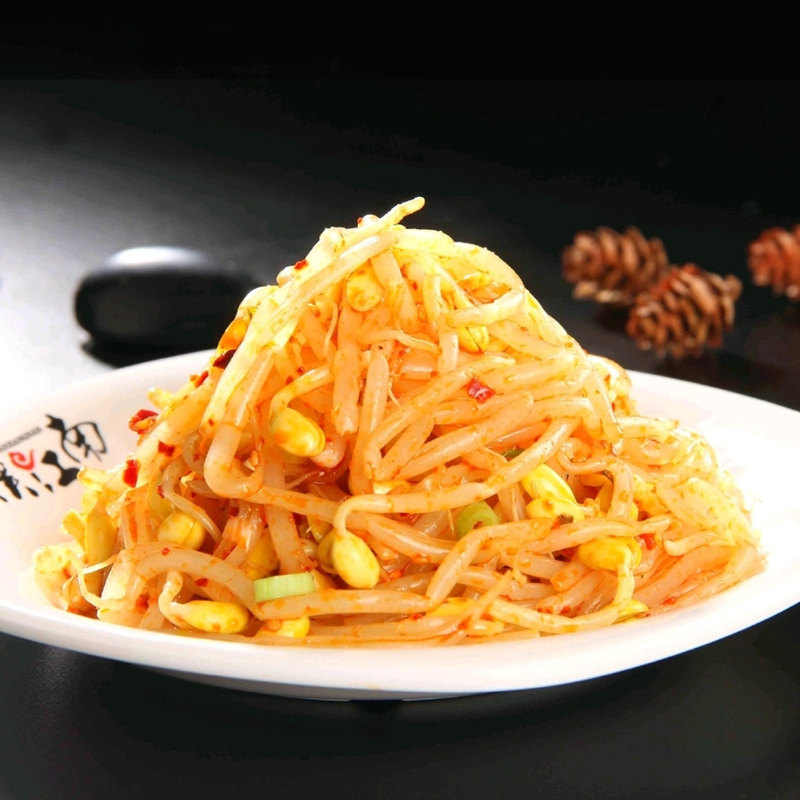 佳木斯新鲜冷面馆拌豆芽125g宇花拌菜黑龙江特产鲜族拌凉菜韩式