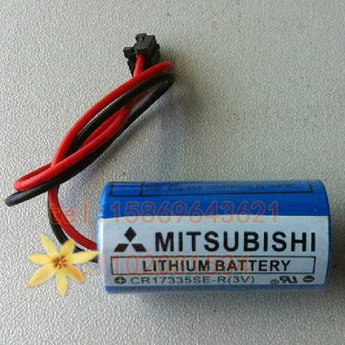 CR17335SE-R/3V 带黑色插头 数控机床加工中心PLC记忆锂电池