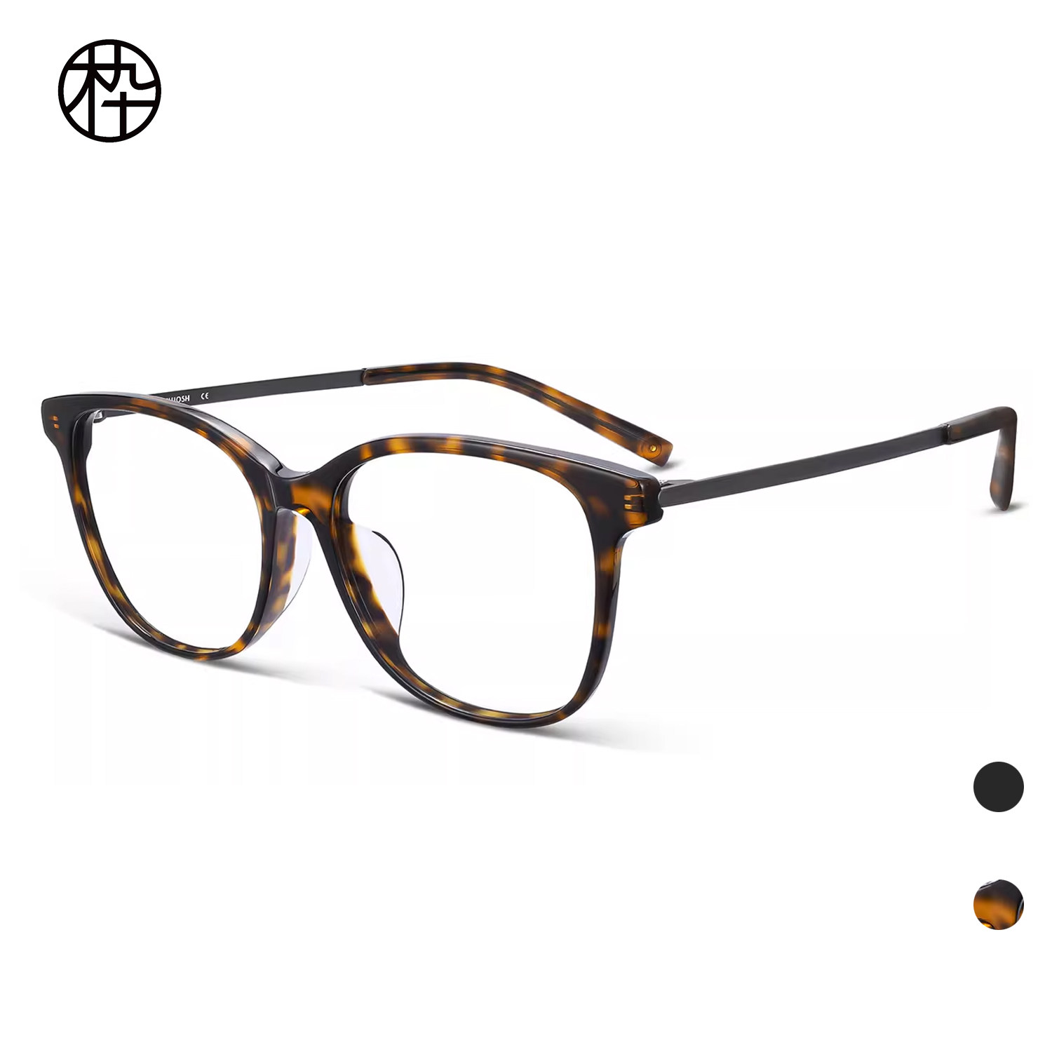 木九十MJ12FN1121专柜正品眼镜框方圆玳瑁色轻薄板材钛金属镜腿,ZIPPO/瑞士军刀/眼镜,眼镜架,淘宝优惠券,粉丝福利购,淘宝优惠卷