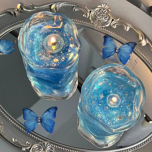 梦幻海洋蜡烛贝壳款果冻蜡蜡烛卧室室内氛围感蜡烛香氛摆件