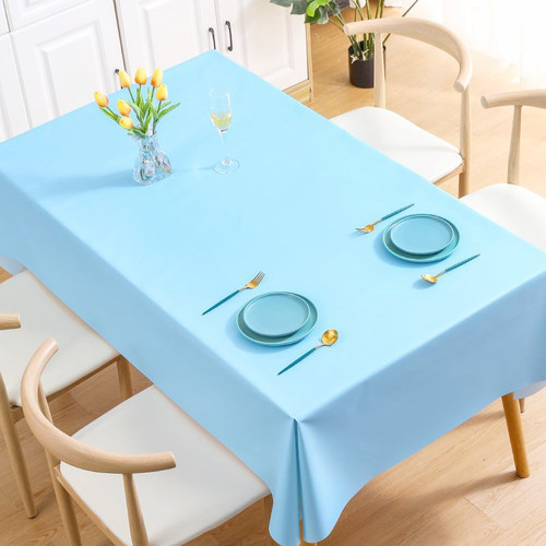 红颜馆简约PVC防水餐桌布多色选