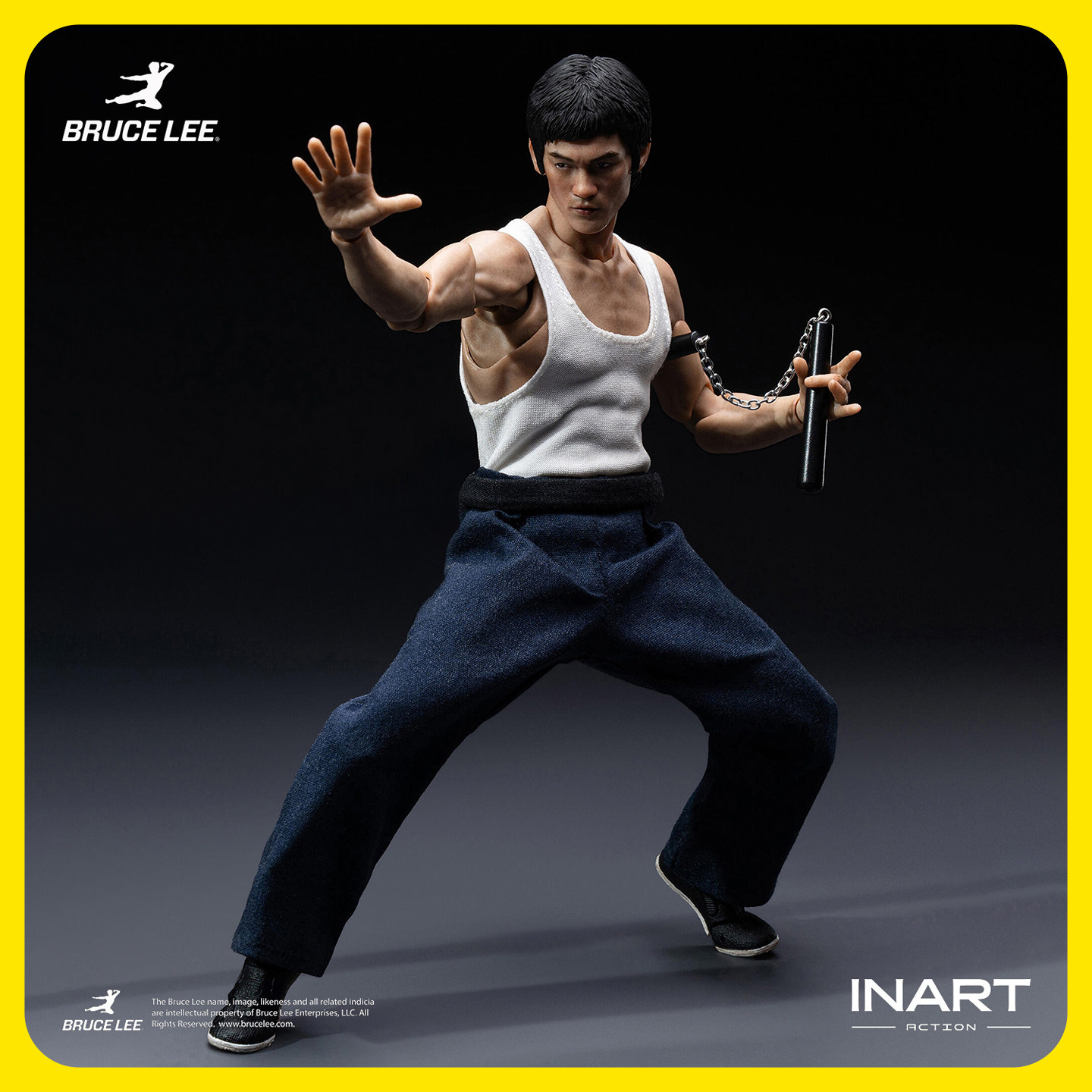 【定金】INART Action 李小龙 功夫套装 1/12可动人偶图片