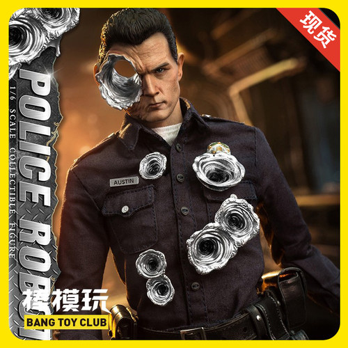 【现货】棒模玩 PRESENT TOYS 机器人警察 1/6可动人偶手办