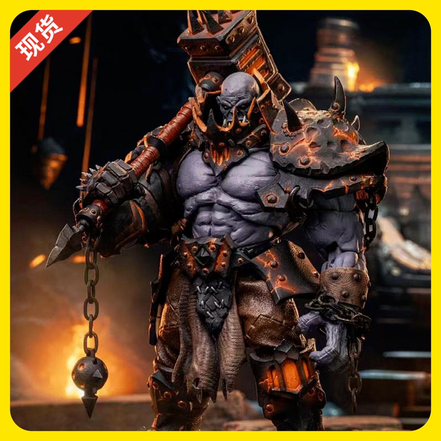 【现货】GREYKNIGHT 灰骑士 部落守卫 熔焰铸造者 1/10可动人偶