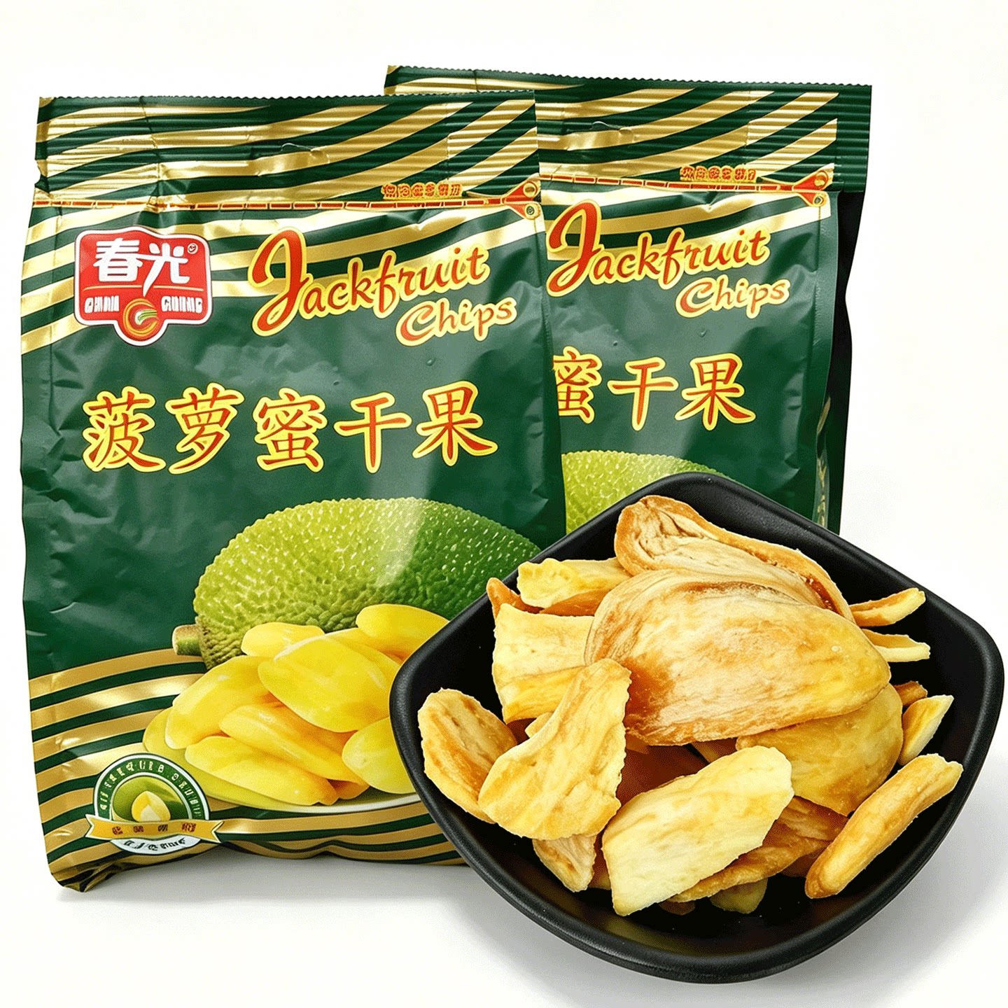 海南特产春光食品菠萝蜜干250g 袋装 三亚特产酥脆水果干