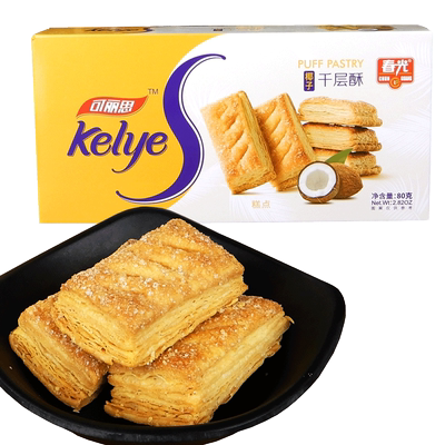 春光正品椰子千层酥酥性饼干