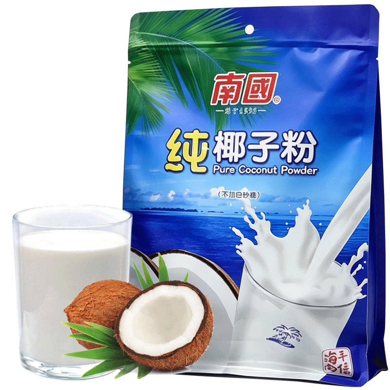 海南特产南国纯椰子粉320g袋小包装早餐饮品椰子椰奶粉