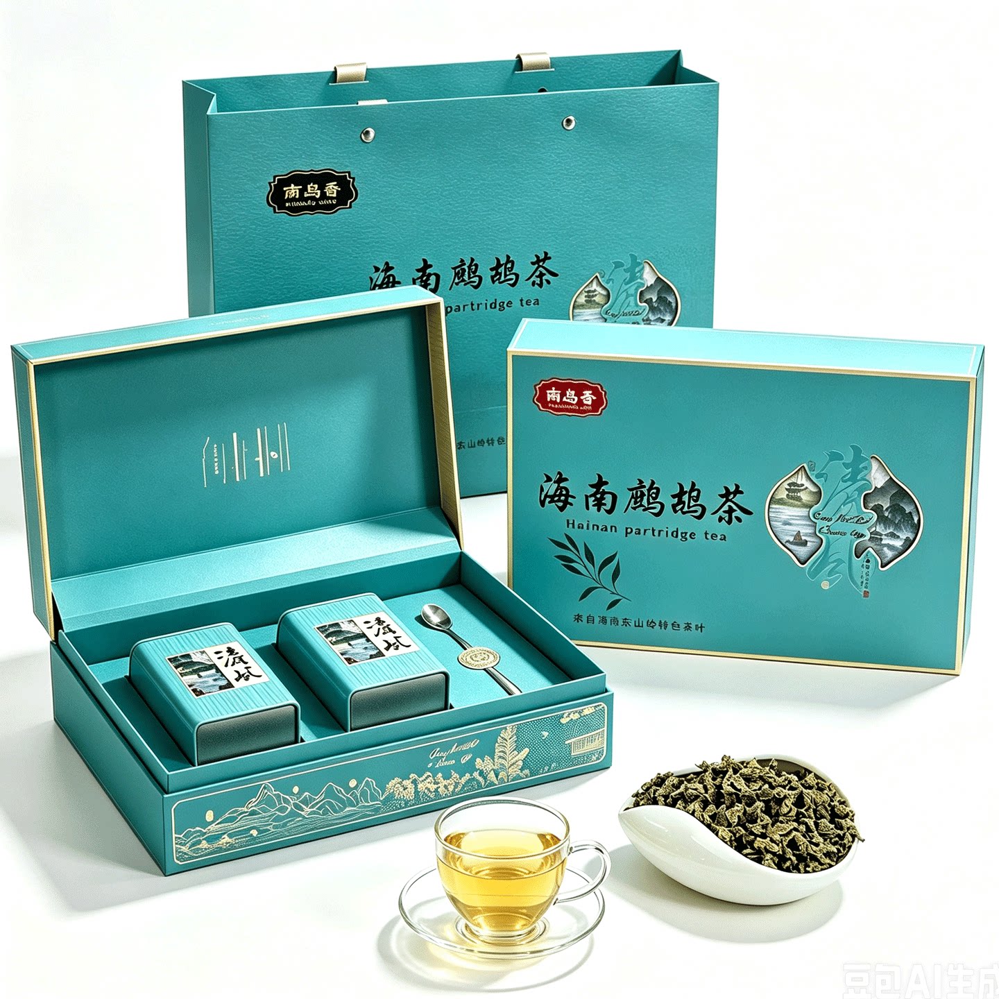 海南特产南岛香鹧鸪茶礼盒400g海南茶叶三亚特产茶叶礼盒