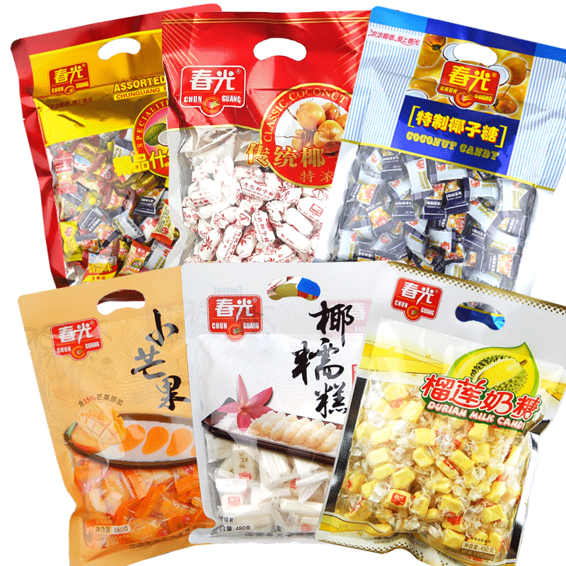 春光软糖特浓特制椰子糖椰糯糕榴莲奶糖 海南特产
