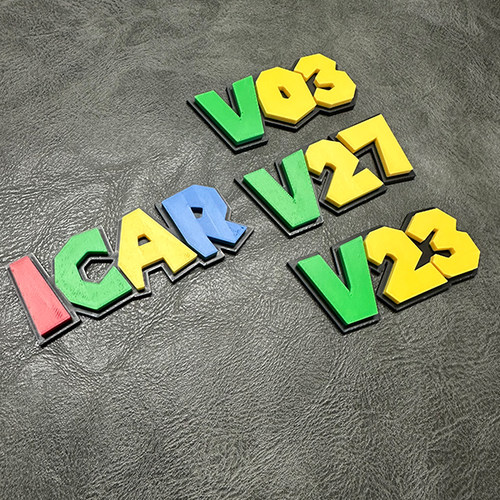 适用于iCAR V23 V27 V03 车尾3D立体贴LOGO标 支持定制 275