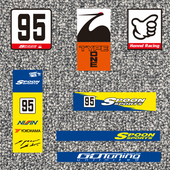 饰挡划痕贴纸95logo 定制贴纸适用于spoon贴纸本田改装 车装 5504