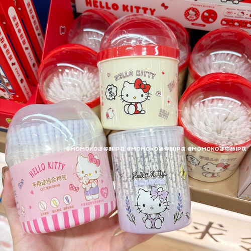 名创优品三丽鸥纸轴双头棉签