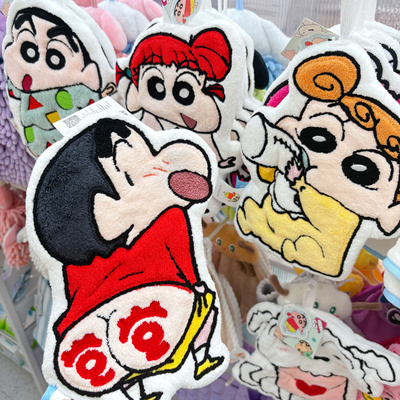 正版蜡笔小新擦手巾厨房挂式可爱毛巾超强吸水不掉毛速干抹擦手帕