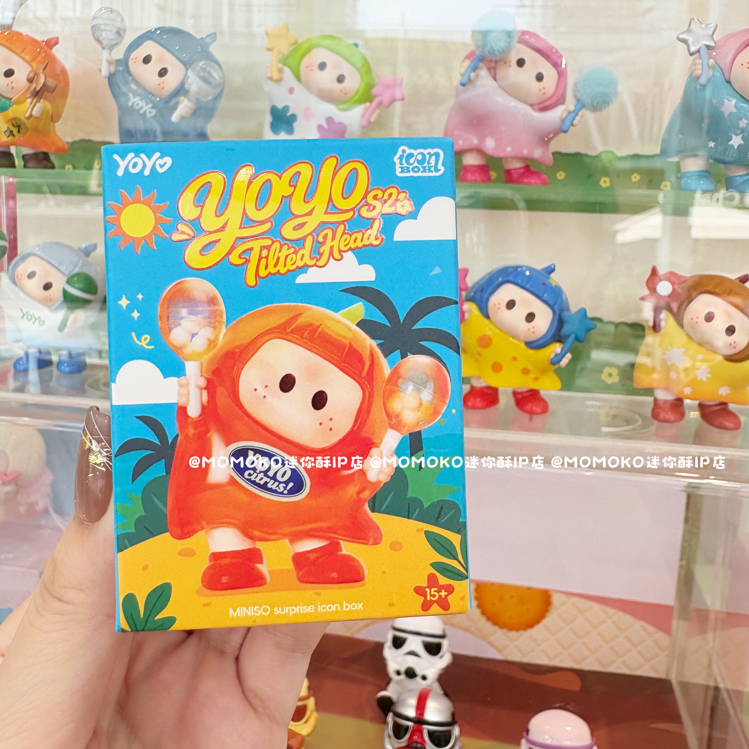 【正品现货】miniso名创优品YOYO歪头S2盲盒右右酱潮玩手办摆件