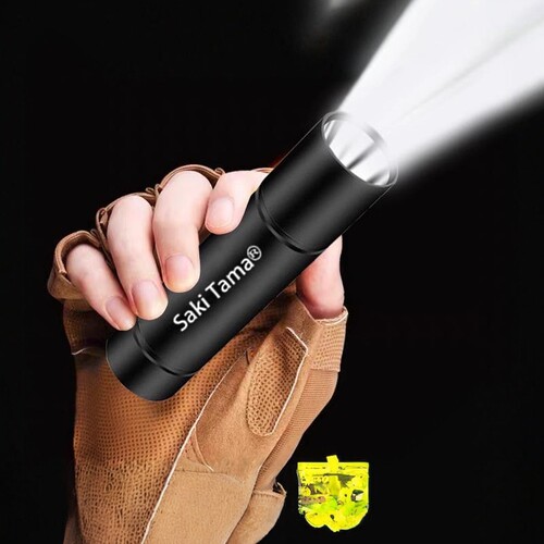 迷你强光远射USB充电手电筒