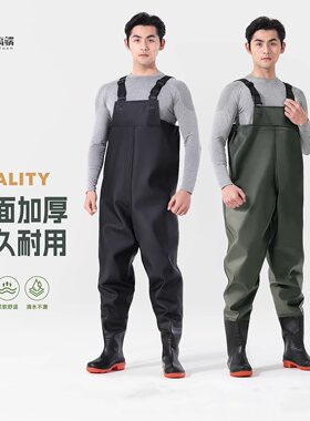 日本下水裤连体全身加厚钓鱼服