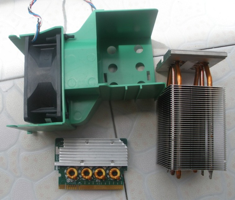 DELL SC1420 670 470的第二个CPU的风扇风道 散热片和模块