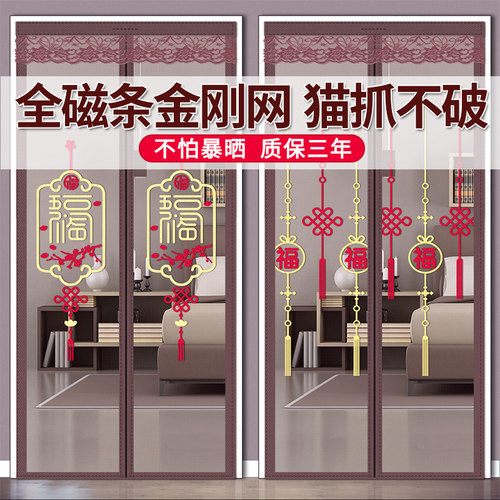 2026新款强磁防蚊门帘金刚网