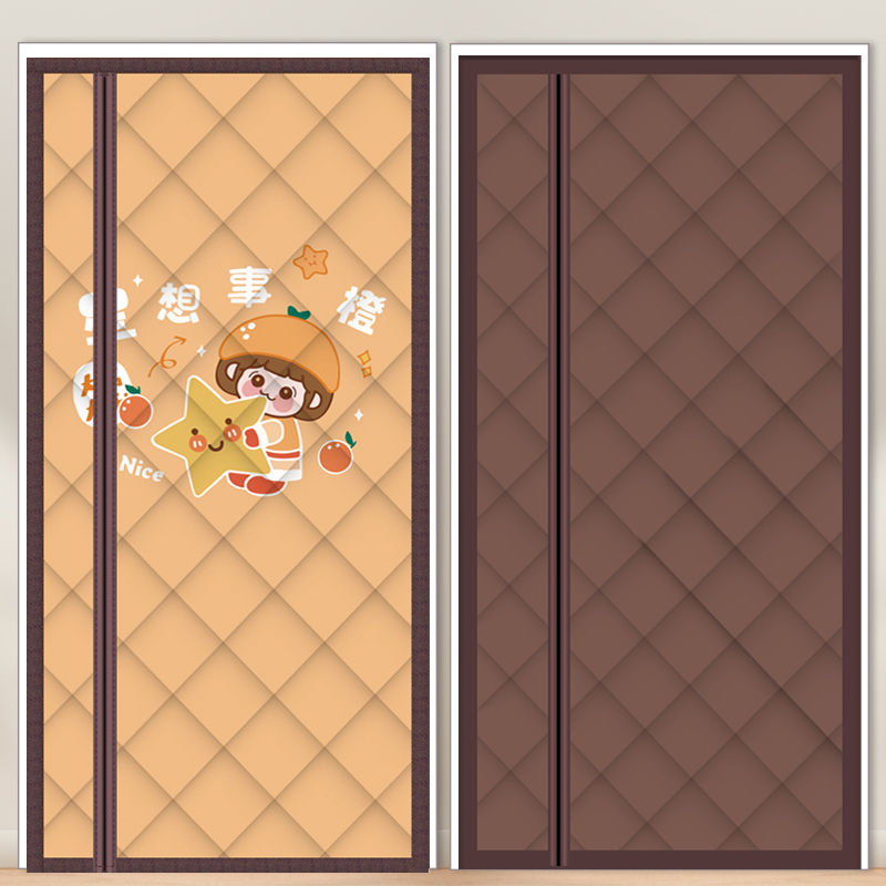侧开棉门帘冬季保暖防寒