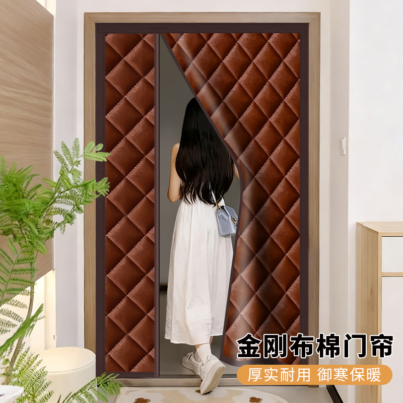 新款冬季防风保暖棉门帘加厚隔音