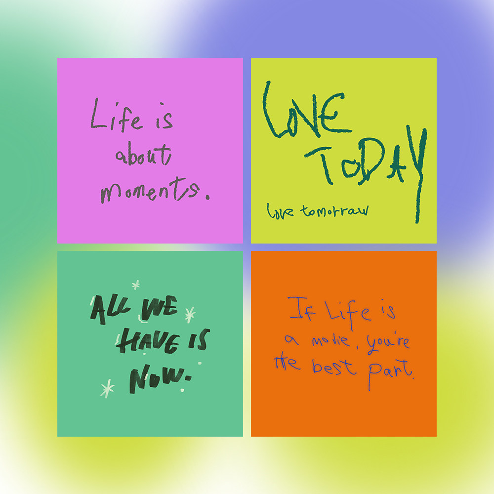 调子原创「彩色英文短句」 方形 明信片,节庆用品/礼品,文化创意明信片,淘宝优惠券,粉丝福利购,淘宝优惠卷