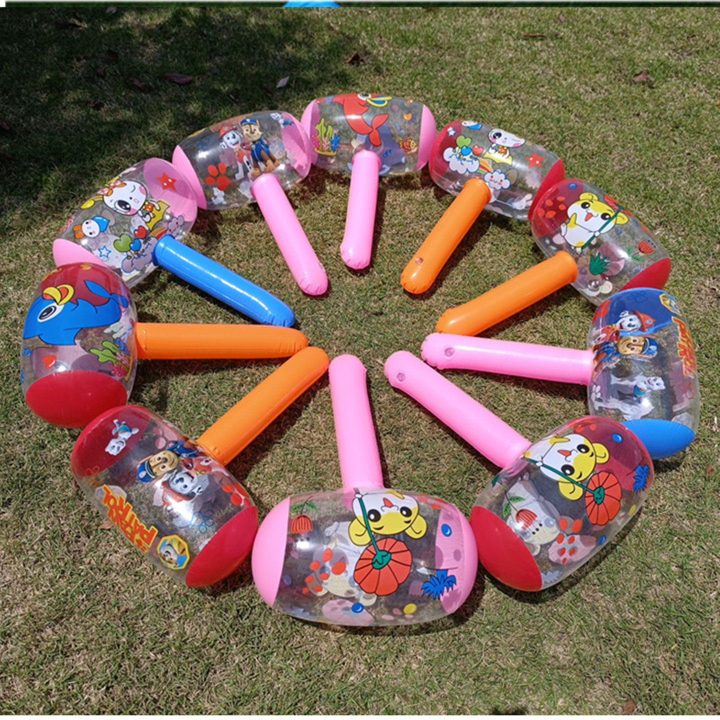 （送气筒）新款40cm狗兔青蛙海豚卡通充气铃铛锤宝宝敲打锤子玩具,玩具/童车/益智/积木/模型,塑料充气玩具（其他材质勿放）,淘宝优惠券,粉丝福利购,淘宝优惠卷
