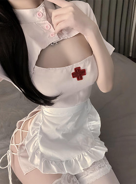 温柔姐姐*纯欲甜美镂空护士制服