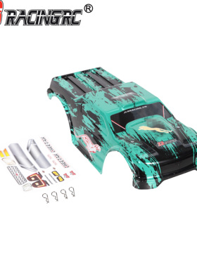 金猎豹jlb 1:10电动四驱遥控车玩具配件EA1084大脚11101绿色车壳