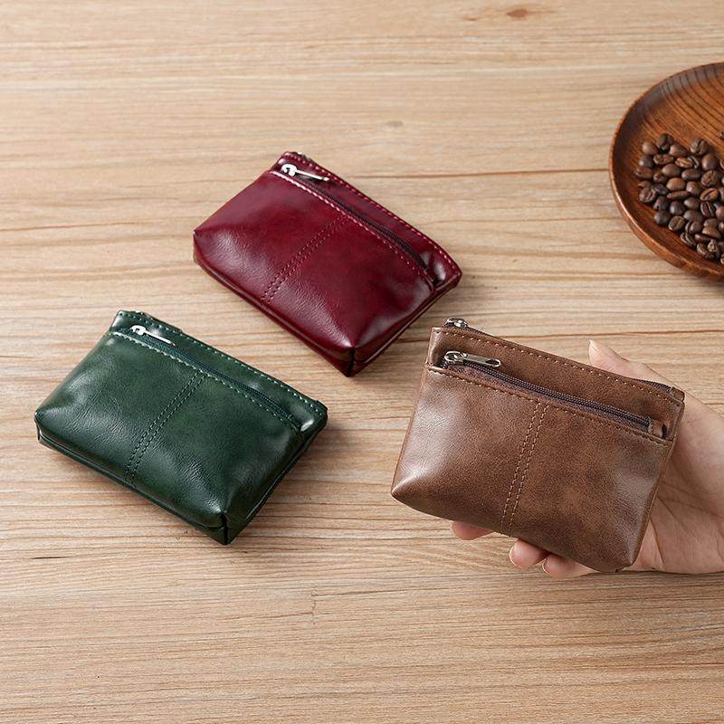 新款真软皮感零钱包复古防磁高级卡包大容量硬币高颜值三合一收纳,箱包皮具/热销女包/男包,钱包,淘宝优惠券,粉丝福利购,淘宝优惠卷