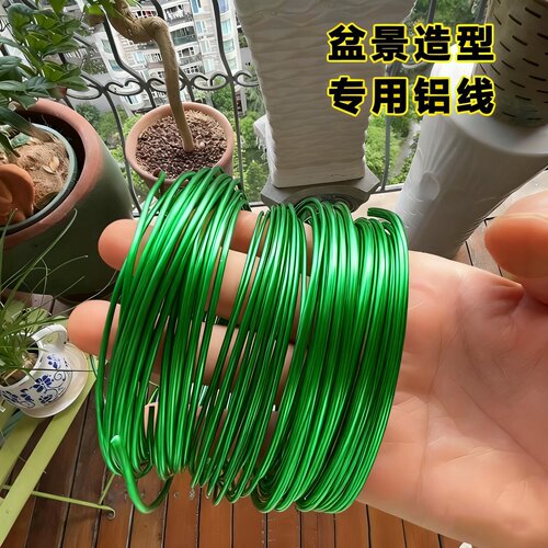 金枝玉叶专用盆景造型铝丝铝线盘扎铝丝线蟠扎园艺铁丝花卉定型