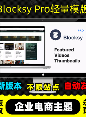 Blocksy Pro 轻量企业电商主题 多布局极速响应 官网原版纯净源码