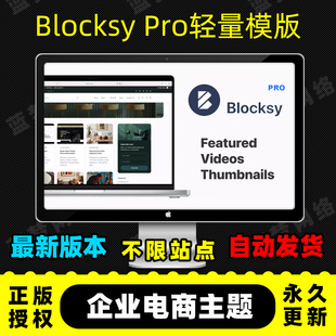Blocksy Pro 轻量企业电商主题 多布局极速响应 官网原版纯净源码