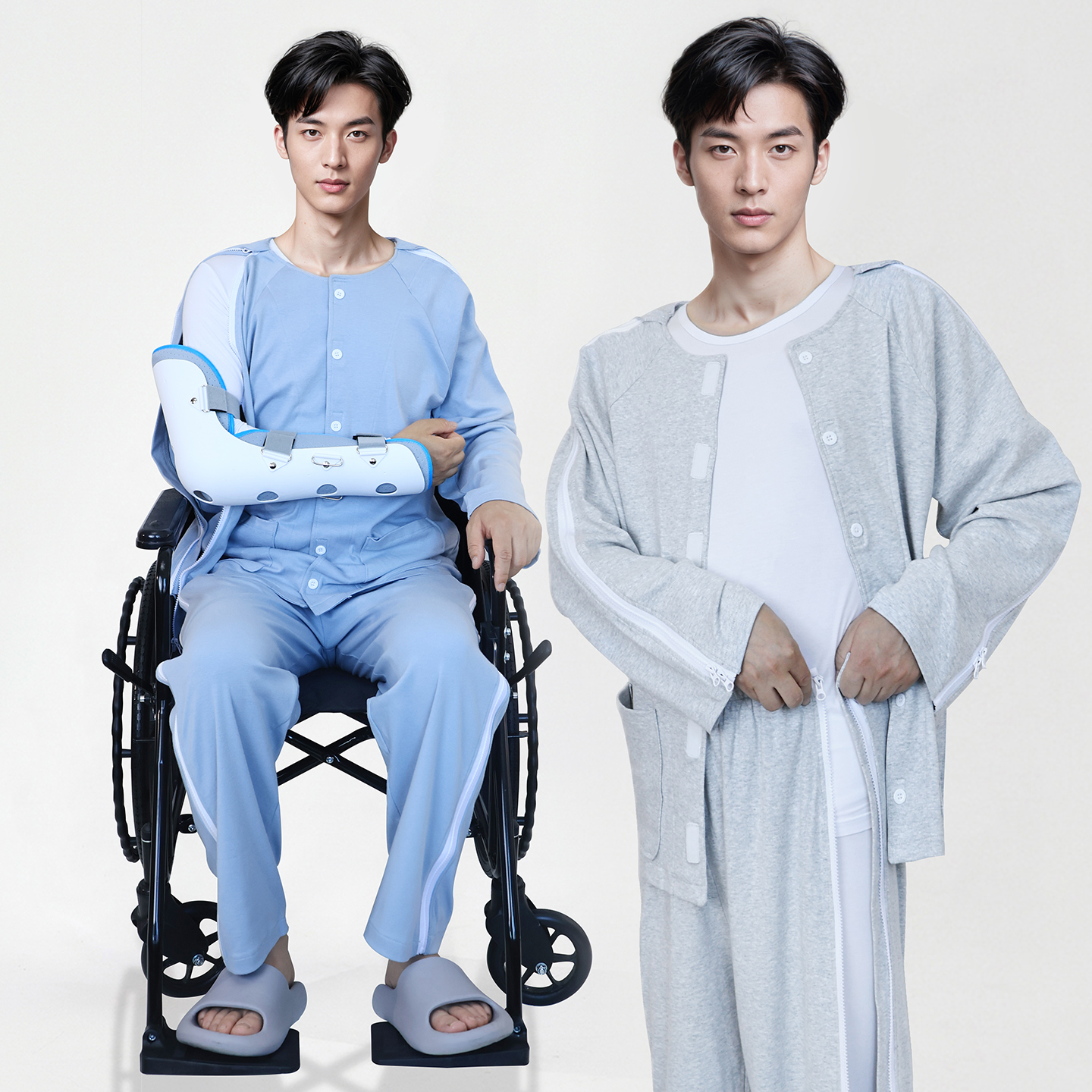 海恩海爱男士护理服纯棉