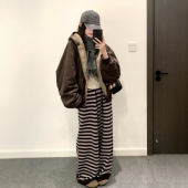 座山雕2025冬季 新款 棉服女两面穿派克服皮草加绒棉袄连帽棉衣外套