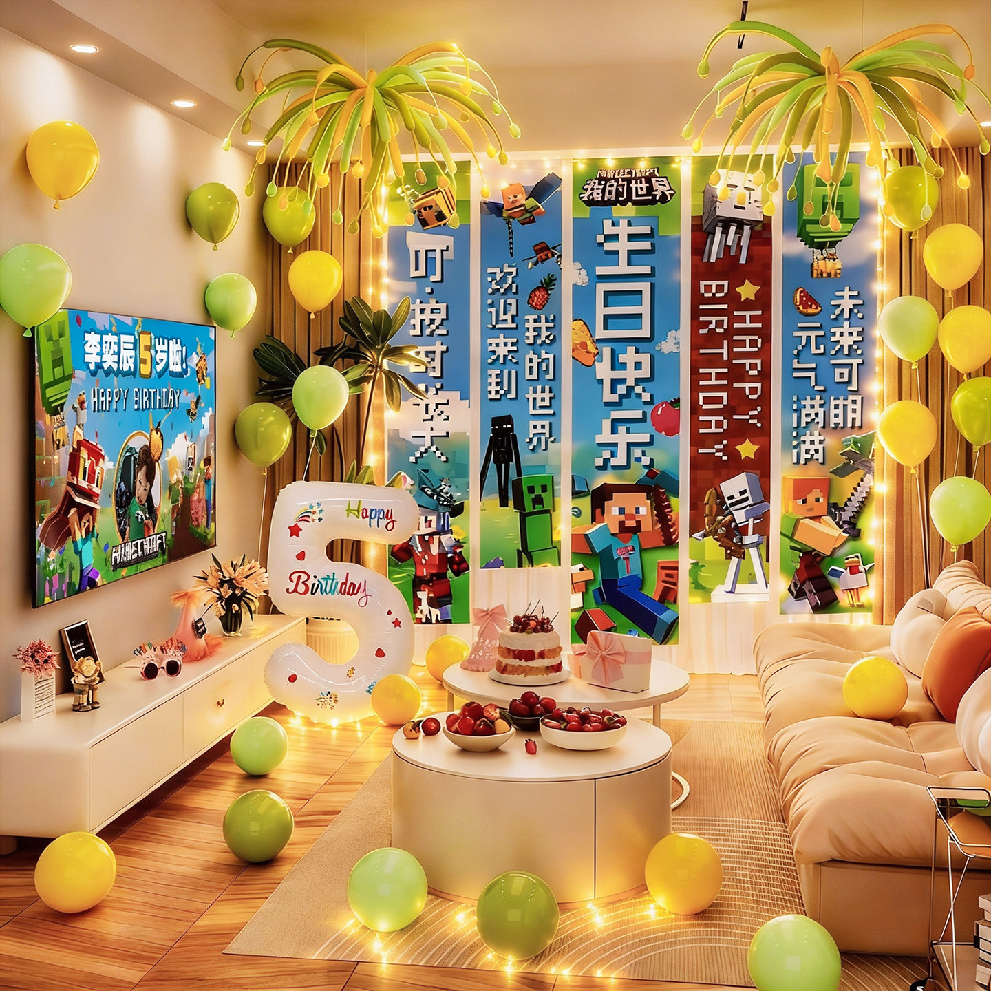 我的世界男孩儿童宝宝生日快乐派对仪式感氛围装扮布置场景装饰品,节庆用品/礼品,装扮布置套餐,淘宝优惠券,粉丝福利购,淘宝优惠卷
