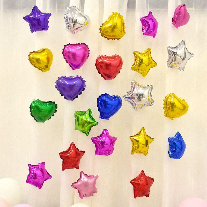 5寸星星愛心鋁膜氣球五角星生日派對裝飾結婚慶婚房婚禮活動布置在類目 節慶用品/禮品, 氣球/飄空氣球, 氣球中 - 來自Buy2taobao.com提供專業的淘寶代購服務
