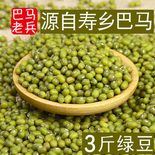 巴马三斤绿豆农家小绿豆杂粮生发豆芽皮薄今年新鲜绿豆煮粥1500g