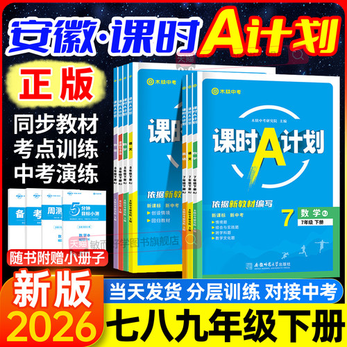 安徽专版！课时a计划七八年级下