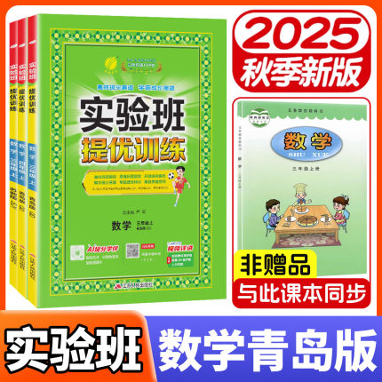 实验班数学青岛版提优训练2025二年级上册三年级一年级四五六年级下英语译林版数学青岛版同步练习册人教北师大外研暑假衔接尖子生