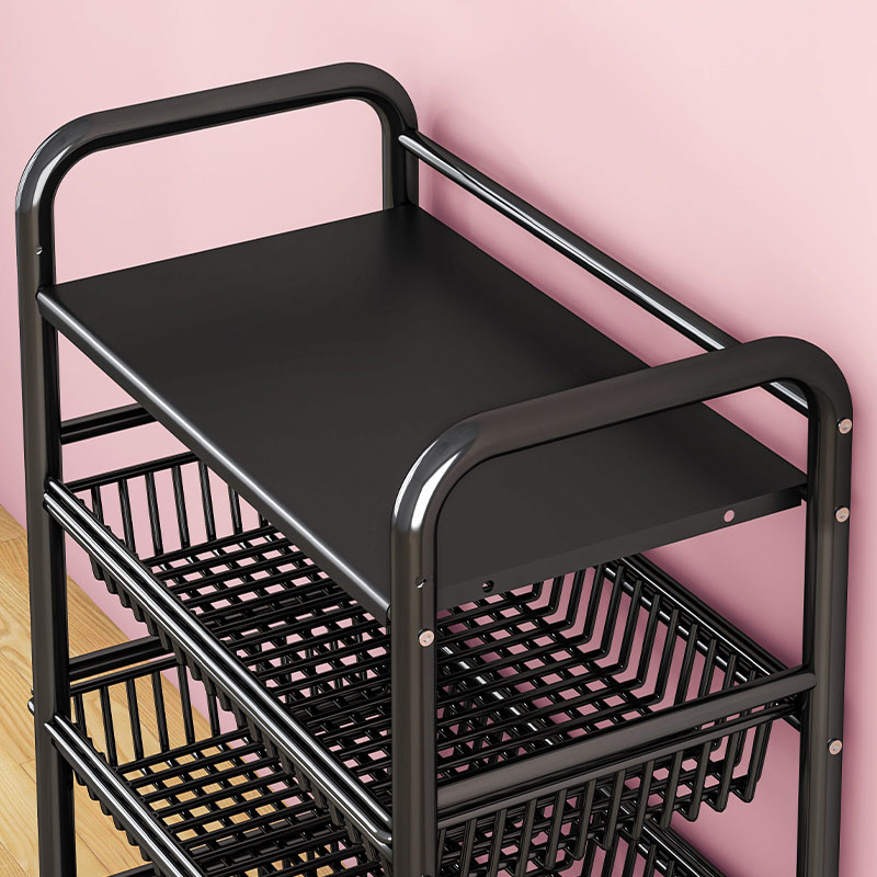 厨房置物架落地多层小推车多功能家用锅具收纳储物架蔬菜篮子货架,收纳整理,家用收纳手推车,淘宝优惠券,粉丝福利购,淘宝优惠卷