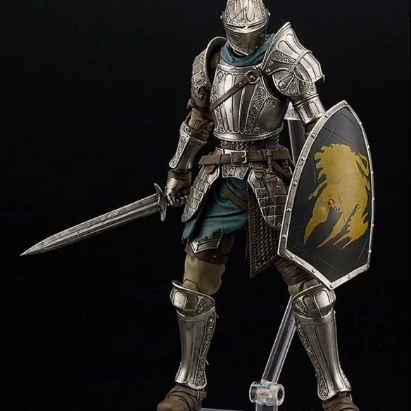 动漫 黑暗之魂 figma590#恶魔骑士 盔甲 关节可动 盒装手办